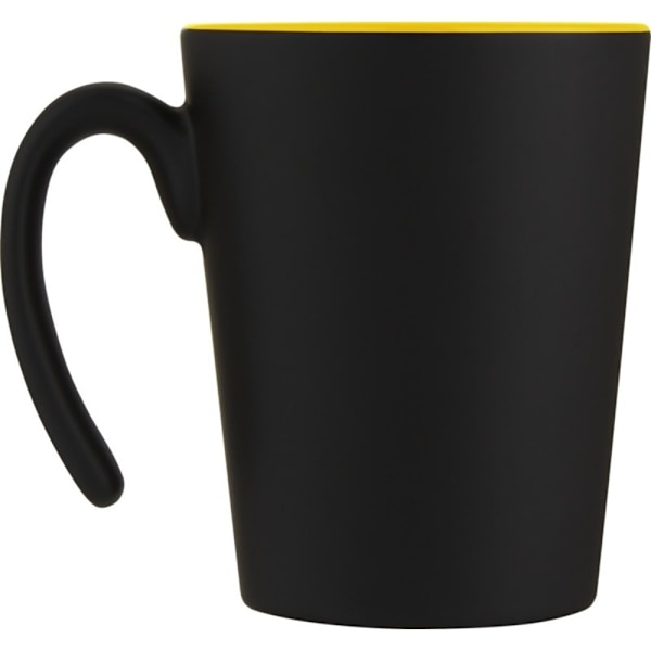 Bullet Oli Keramisk 360ml Mugg En Storlek Solid Svart/Gul Solid Black/Yellow One Size