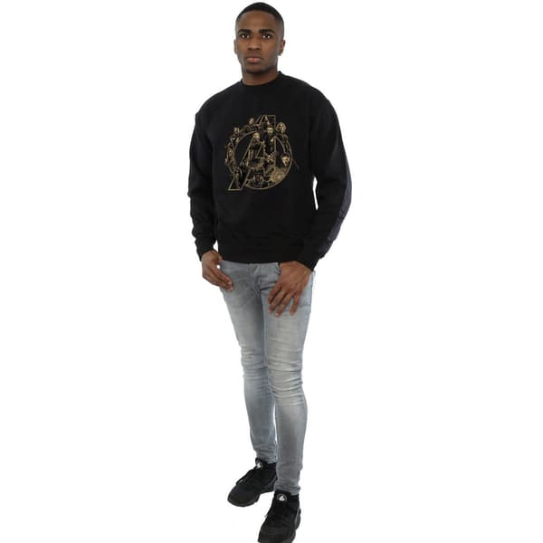 Avengers Infinity War Herr Logotyp Sweatshirt S Svart Black S