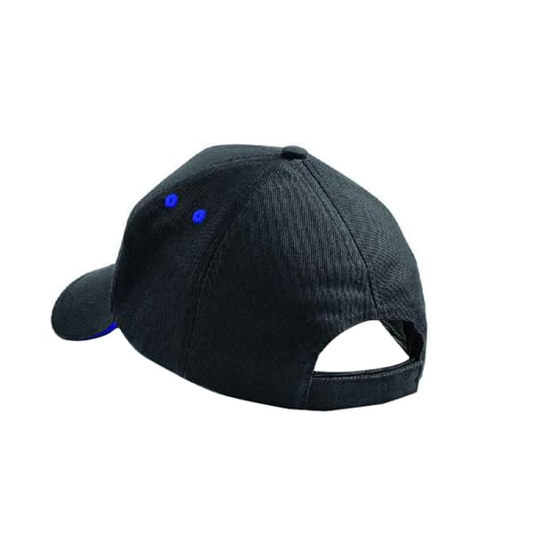 Beechfield Unisex Ultimate 5 Panel Kontrast Basebollkeps Med S Black/Bright Royal One Size