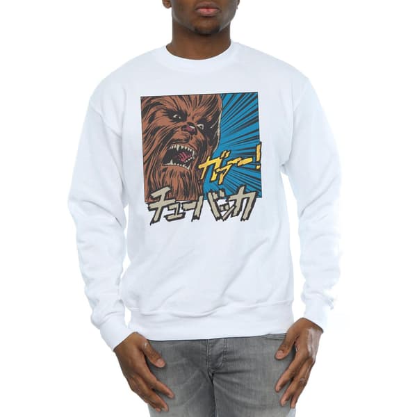 Star Wars Chewbacca Roar Pop Art Sweatshirt för män, vit, M White M