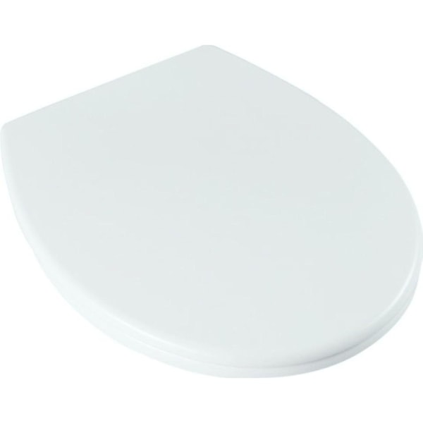 Blå Canyon Toalettstol i plast med mjuk stängning, en storlek, vit White One Size