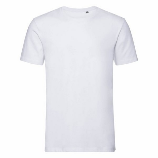 Russell Mens Pure Organic Kortärmad T-Shirt M Svart Black M