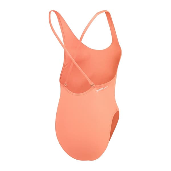 Speedo Dam/Dam Solid Baddräkt i ett stycke 8 UK Peach Peach 8 UK