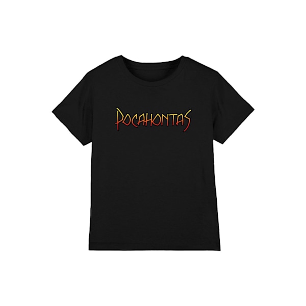 Pocahontas Barn/Barn Logo T-Shirt 9-10 År Svart Black 9-10 Years