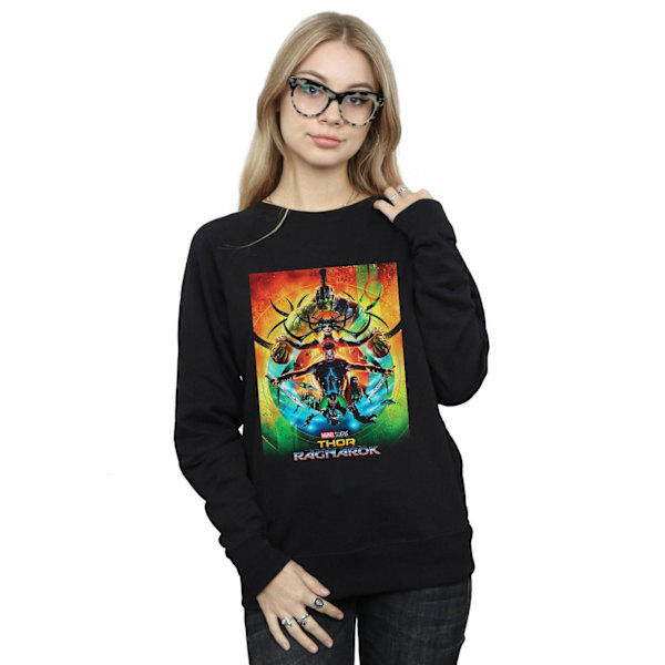 Marvel Studios Dam/Kvinnor Thor Ragnarok Poster Sweatshirt XX Black XXL