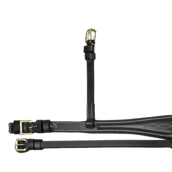 Whitaker Läder Häst Flash Nosgrimma Cob Svart Black Cob