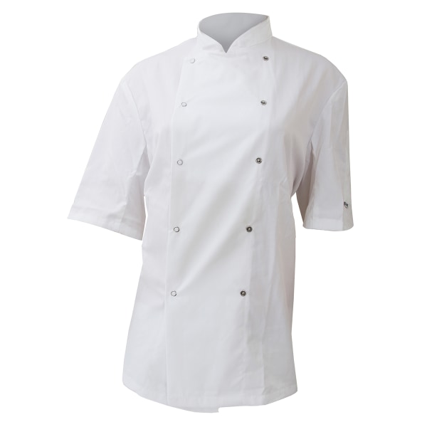 Dennys AFD Herr Chefs Jacka / Chefswear (Pack of 2) L Vit White L