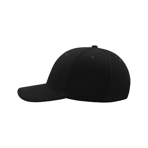 Atlantis Liberty Six borstad bomull 6 panel keps One Size Svart Black One Size