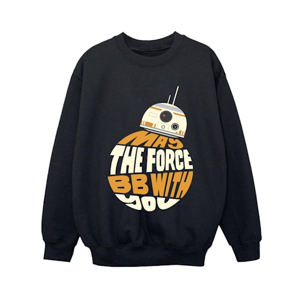 Star Wars Boys May The Force BB8 Sweatshirt 7-8 år Svart Black 7-8 Years