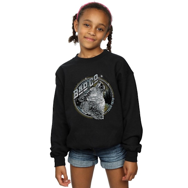 Bad Company Girls Wolf Tour 1976 Sweatshirt 12-13 År Svart Black 12-13 Years
