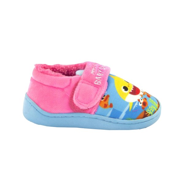 Baby Shark Girls Slippers 3.5 UK Child Rosa/Himmelsblå/Gul Pink/Sky Blue/Yellow 3.5 UK Child