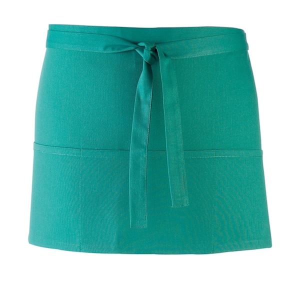 Premier Colours 3-fickor kort förkläde One Size Emerald Emerald One Size