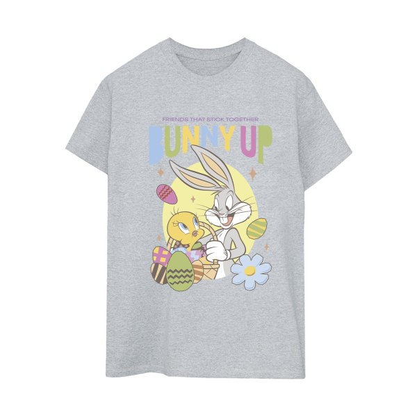 Looney Tunes dam/dam Bunny Up bomull pojkvän T-shirt XX Sports Grey XXL