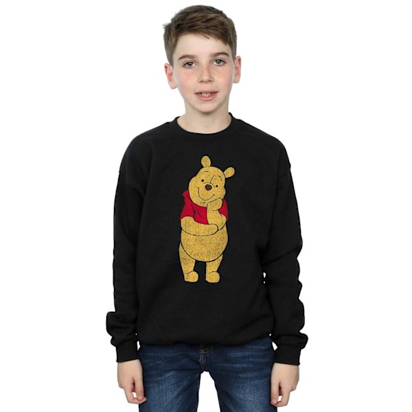 Winnie the Pooh Klassisk Sweatshirt för Pojkar 9-11 År Svart Black 9-11 Years
