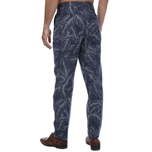 Ted Baker Herr Postot Bomullsbyxor med Tryck 36R Marinblå Navy 36R