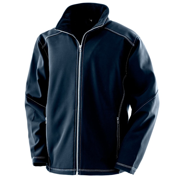 Result Work Guard Herr Treble Stitch Softshell Jacka 4XL Marinblå Navy 4XL