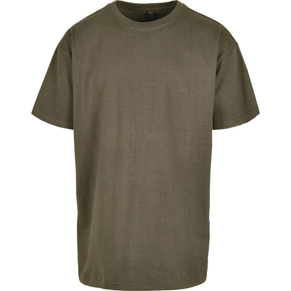 Build Your Brand Unisex Vuxen Kraftig Oversized T-shirt 4XL Oliv Olive 4XL