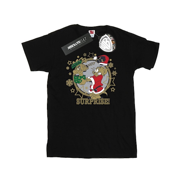Tom And Jerry Herr Jul Överraskning T-shirt S Svart Black S