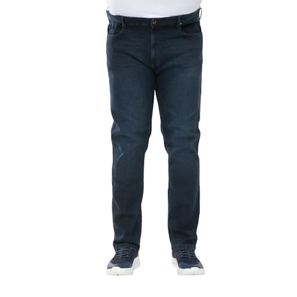 D555 Herr Daniel Avsmalnande Ben Kingsize Jeans 54R Blå Svart Blue Black 54R