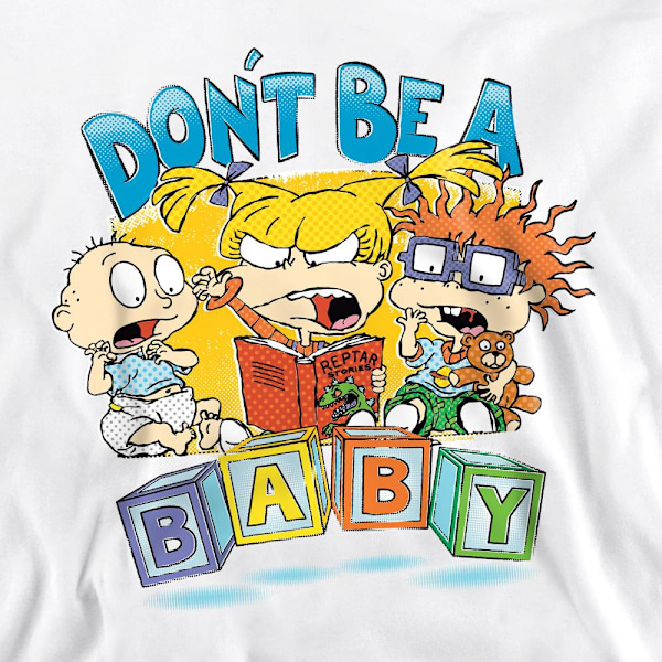 Rugrats Unisex Vuxen Don´t Be A Baby Blocks Sweatshirt L Vit White L