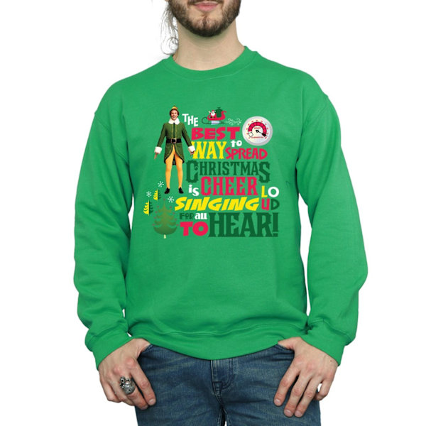 Elf Herr Julstämning Sweatshirt L Irländsk Grön Irish Green L