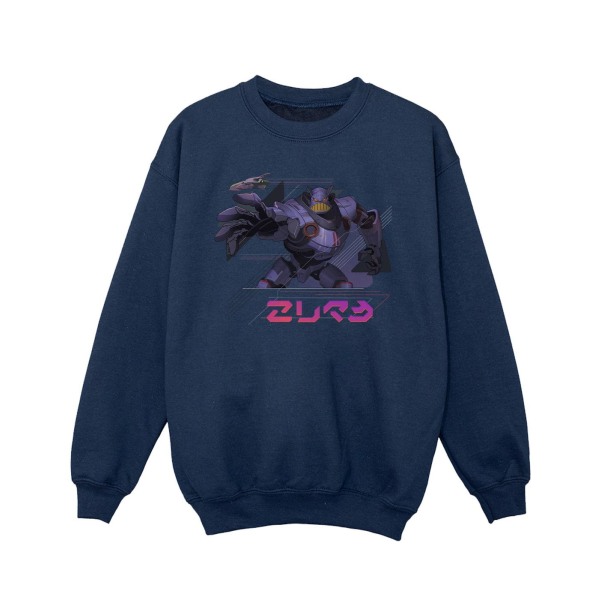 Disney Girls Lightyear Zurg Complex Sweatshirt 7-8 år Navy B Navy Blue 7-8 Years