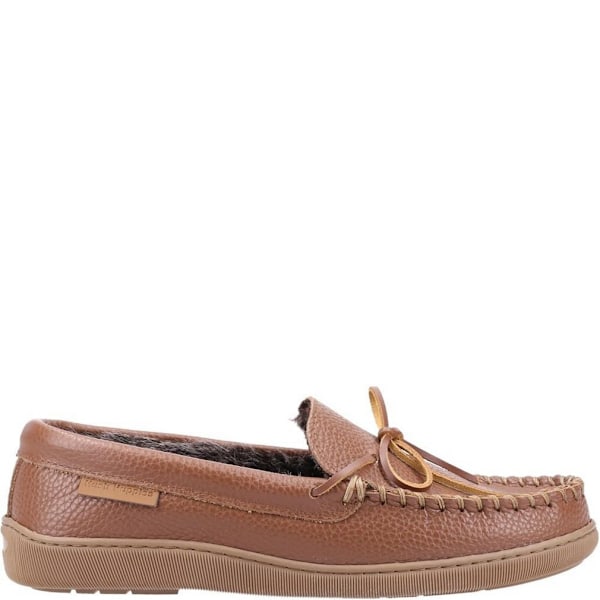 Hush Puppies Ace läderslippers för män 6 UK Tan Tan 6 UK