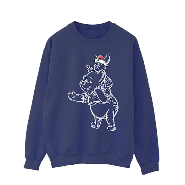 Disney Herr Winnie The Pooh Piglet Jultröja S Marinblå Navy Blue S