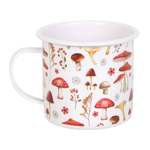 Something Different Mushroom Enamel All-Over Print Mug One Size White/Red One Size