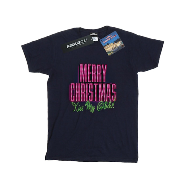 National Lampoon's Christmas Vacation Dam/Damer Kiss My Ass Navy Blue 3XL