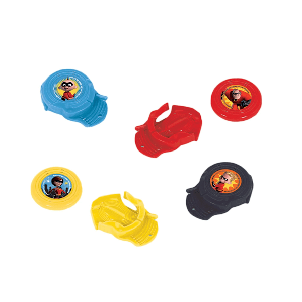 Incredibles 2 Mini Disc Shooter (12-pack) En Storlek Flerfärgad Multicoloured One Size