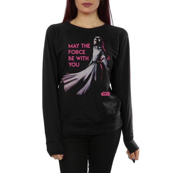 Star Wars Dam/Damer Princess Leia Force Sweatshirt XL Svart Black XL