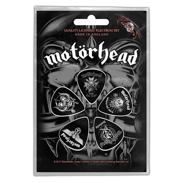 Motorhead Bad Magic Plectrum (5-pack) One Size Svart/Vit Black/White One Size