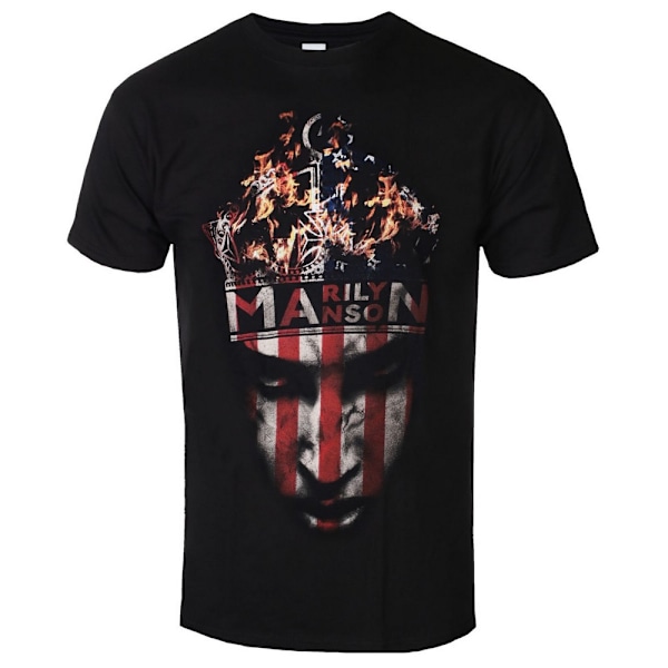 Marilyn Manson Unisex Vuxen Crown Bomull T-shirt S Svart Black S