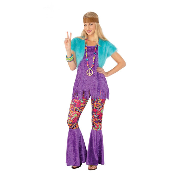 Bristol Novelty Dam/Dam Groovy Kostym M Lila/Blå Purple/Blue M
