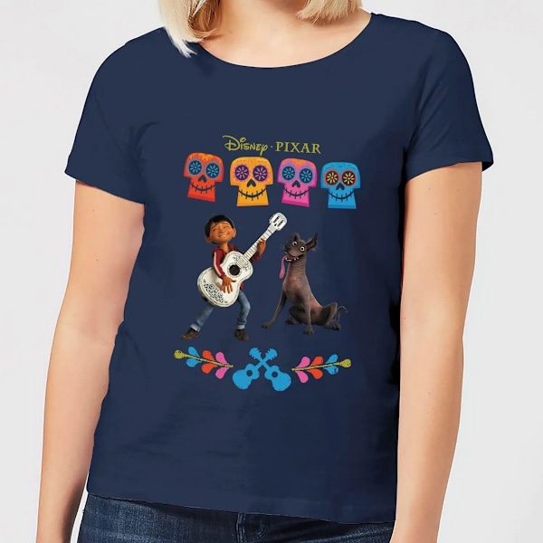 Coco Girls Miguel Logo Bomull T-shirt 7-8 år Marinblå Navy Blue 7-8 Years