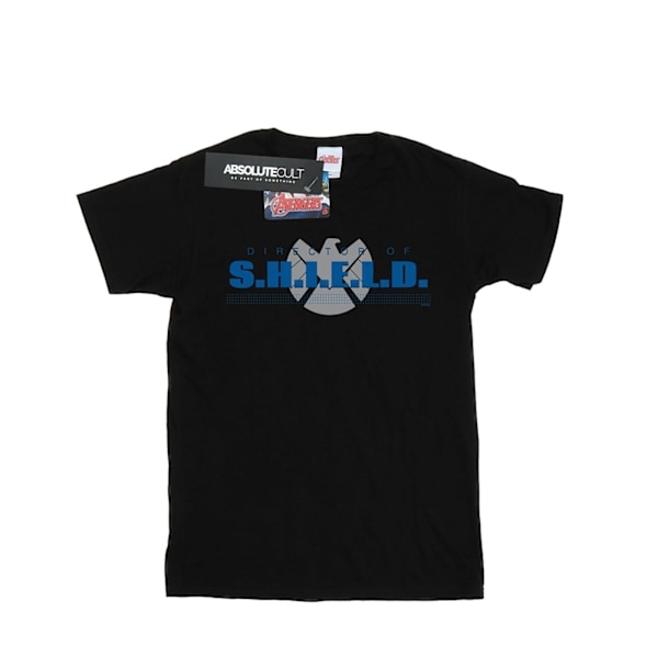 Marvel Mens Agents of S.H.I.E.L.D. Director Of S.H.I.E.L.D. T-S Black 5XL