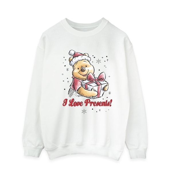 Disney Winnie The Pooh Love Presents Sweatshirt M Vit White M