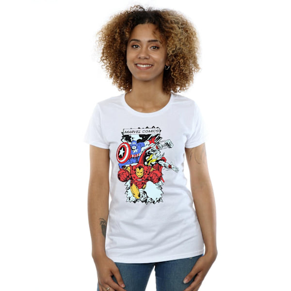 Marvel Dam/Kvinnor Seriefigurer Bomull T-shirt L Vit White L