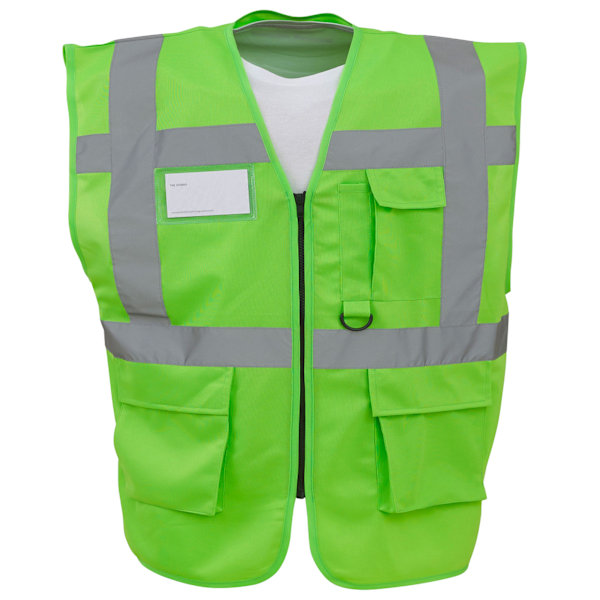 Yoko Hi-Vis Premium Executive/Manager Väst / Jacka (Paket Lime XL