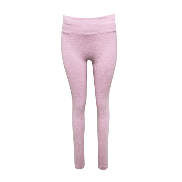 TriDri Dam/Kvinnor Melange Skulpturerad Sömlös 3D Leggings L Li Light Pink L