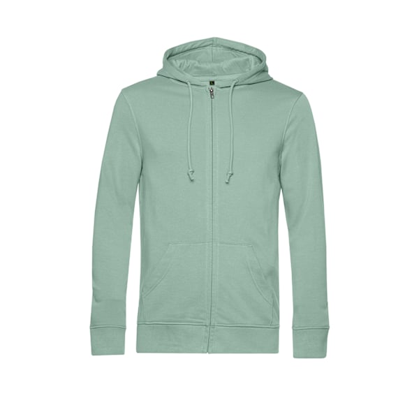 B&C Herr Zippade Hoodie XL Salvia, Organisk Sage XL
