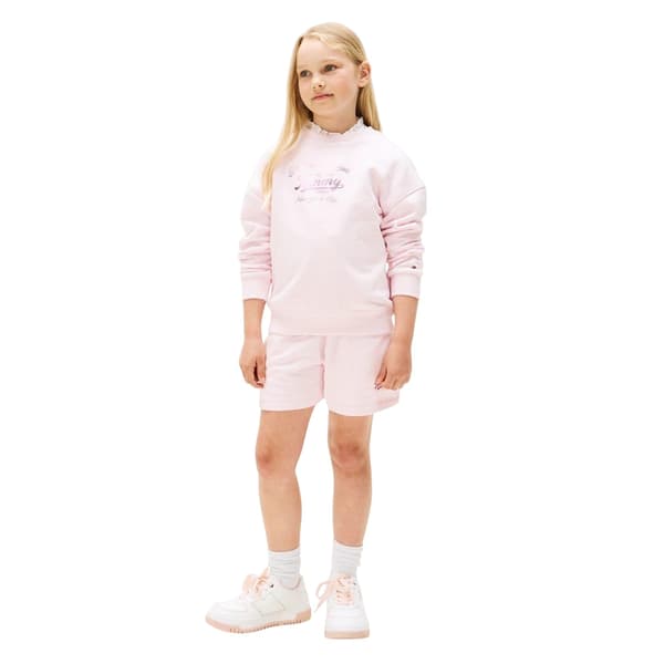 Tommy Hilfiger Barn/Kids Script Crew Neck Sweatshirt 14 år Light Pink 14 Years