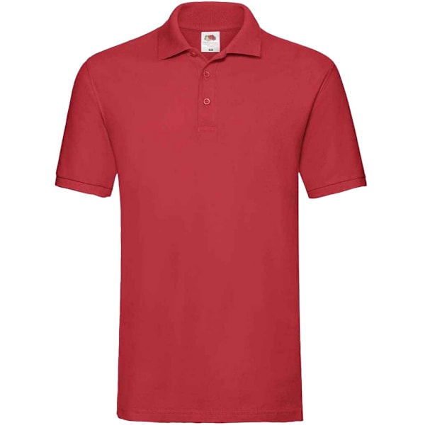 Fruit of the Loom Premium bomullspiké poloskjorta S röd Red S