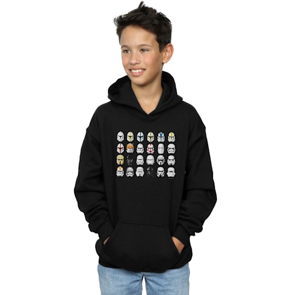 Star Wars Pojkar Trooper Hjälmar Hoodie 5-6 År Svart Black 5-6 Years