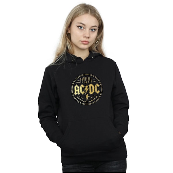 AC/DC Damnation Hoodie för dam/kvinnor, Rock N Roll, XL, Svart Black XL