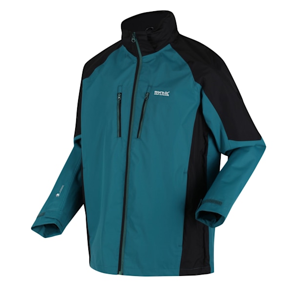 Regatta Calderdale IV Vattentät Softshell Huvtröja Promenad Pacific Green/Black XXL