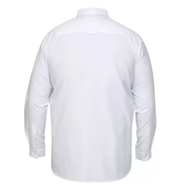 D555 Herr Richard Oxford Kingsize långärmad skjorta 8XL Vit White 8XL
