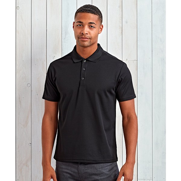 Premier Herr Sustainable Polo Shirt 3XL Svart Black 3XL