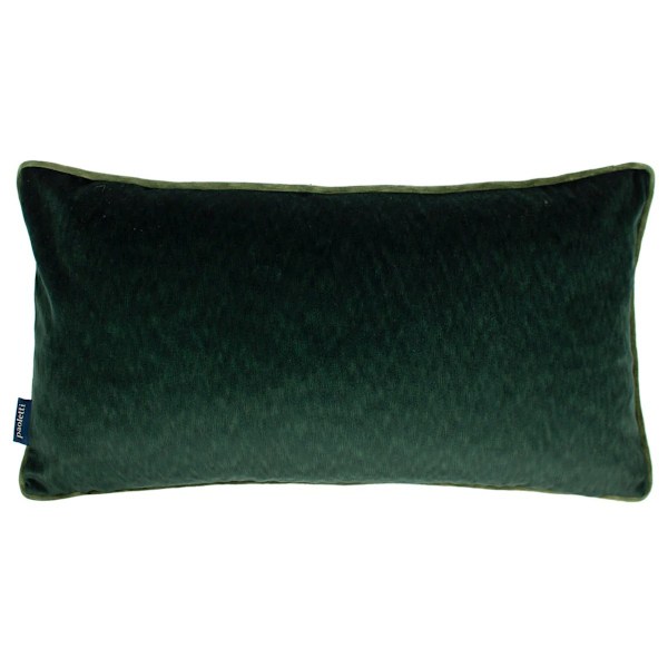Paoletti Torto Sammetskuddeöverdrag Rektangulär 30cm x 60cm Smaragd Emerald/Moss 30cm x 60cm